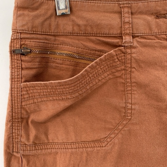 Reitmans Pants Capris Women's Size 9 Brown Zip Pockets Button Zip Closure - Picture 7 of 12